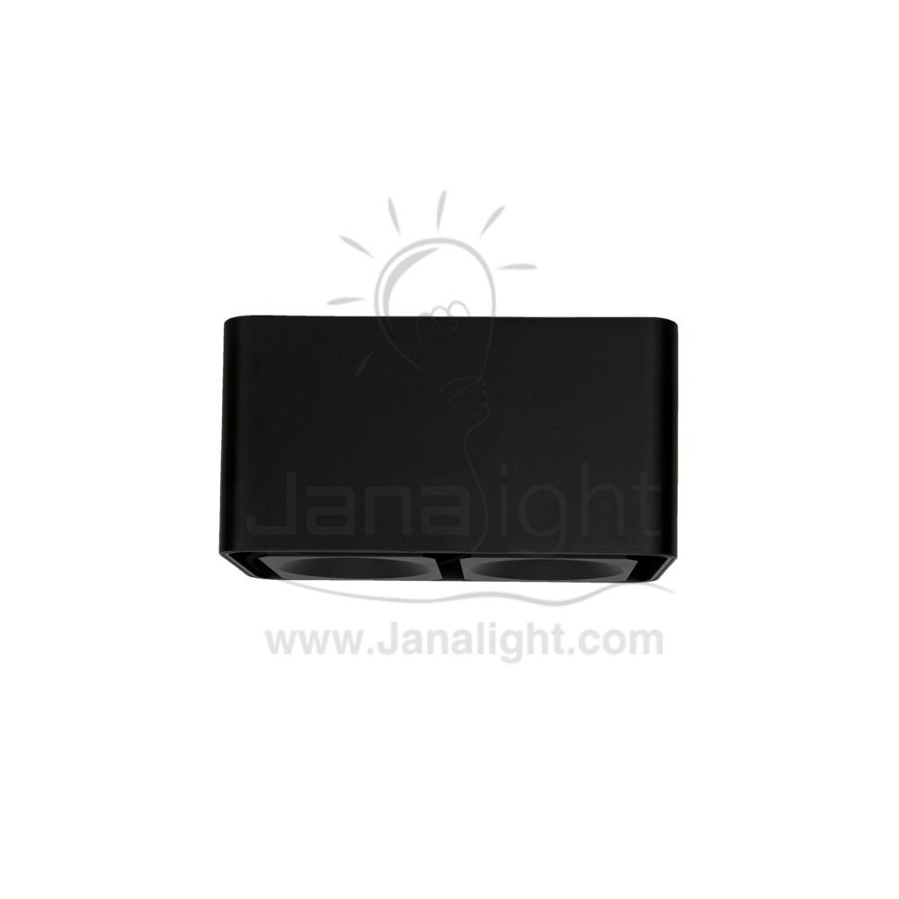 فريم سبوت سلندر مربع مجوز اسود حلق اسود cylinder downlight frame Square Double black-black